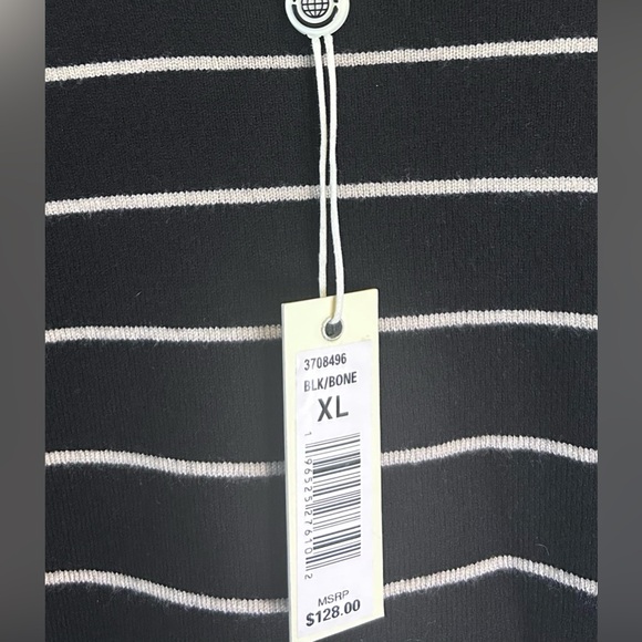 🖤🤍”Max Studio” NWT Black/White Striped Pullover Sweater w/ Wide Sleeves Size XL🖤 - Picture 7 of 11